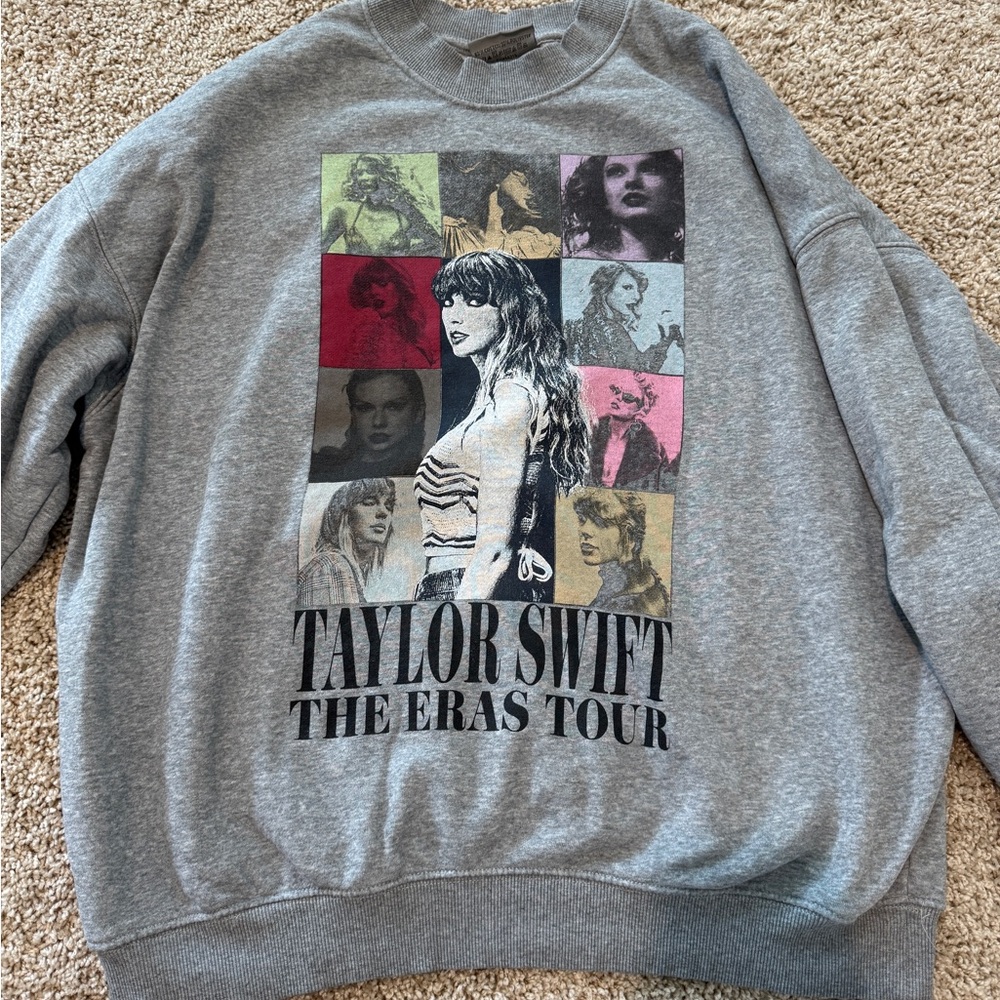 Taylor Swift Gray The Eras Tour Sweatshirt